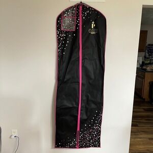Princess Paradise Garment Bag Black Pink Polka Dot Dress Cover 60 Inch Travel